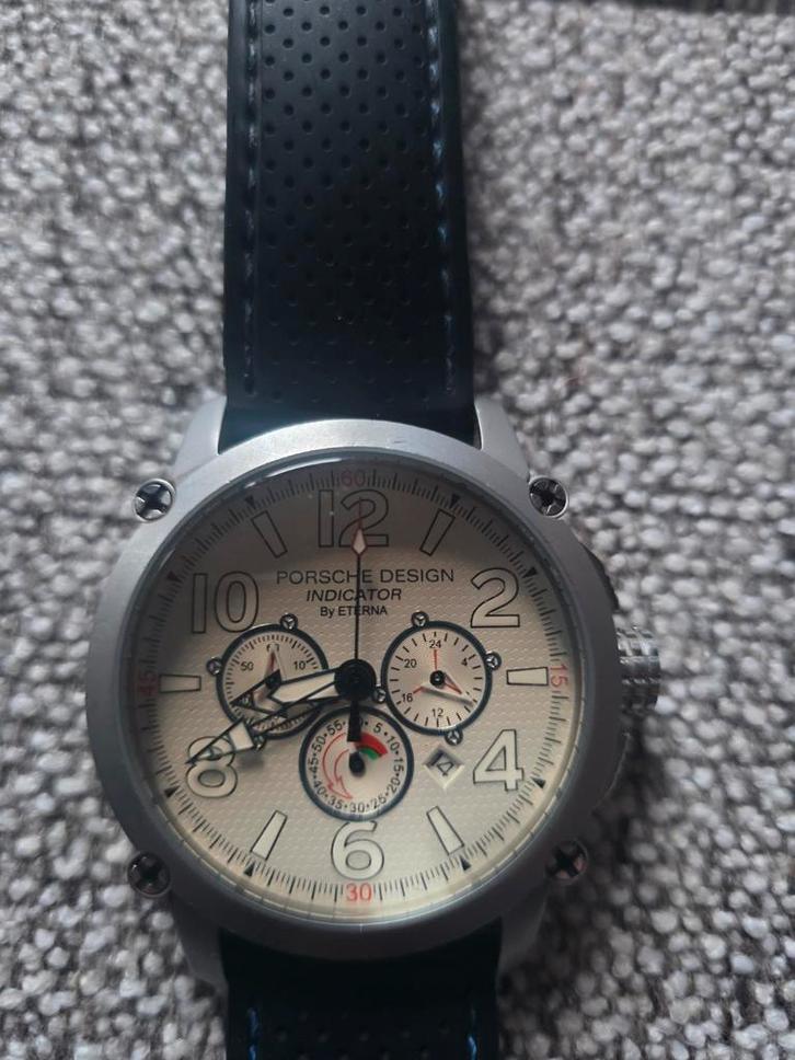 Porsche Design Indicator Horloge, Sieraden, Tassen en Uiterlijk, Horloges | Heren, Gebruikt, Polshorloge, Overige merken, Staal