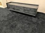 Tv meubel Japandi mangohout zwart 160cm, Info@savoireinteriors.com, Japandi, 150 tot 200 cm, Ophalen of Verzenden