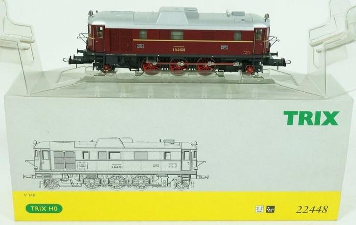 Trix diesel lokomotief  V140  digitaal voorbereid lok, Hobby en Vrije tijd, Modeltreinen | H0, Nieuw, Locomotief, Gelijkstroom