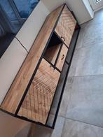 Vissengraat tv meubel mangohout 200cm, Huis en Inrichting, Kasten | Televisiemeubels, Ophalen, Zo goed als nieuw, 25 tot 50 cm