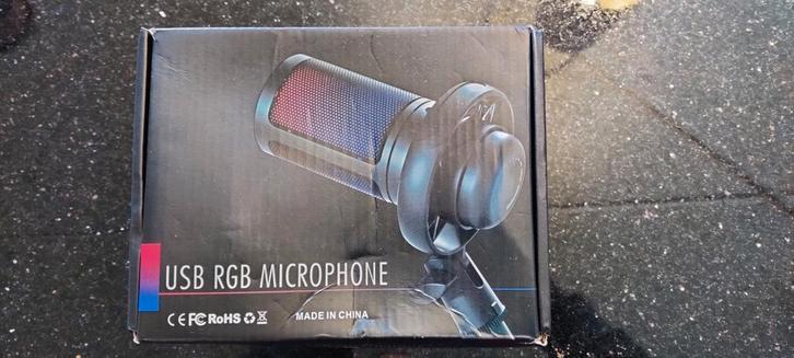 USB RGB Microfoon - Perfect voor Gaming & Streaming!, Muziek en Instrumenten, Microfoons, Nieuw, Studiomicrofoon, Ophalen