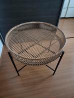 Bamboe Bijzettafel - ø60x49 cm, 45 tot 60 cm, Minder dan 55 cm, Rond, Ophalen of Verzenden