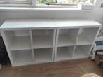 Ikea Kallax Kast - 2x2 vakken 2stuks, Met plank(en), Kunststof, Gebruikt, Minder dan 100 cm