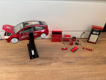 Schaal 1:18 werkplaats uitrusting garage, gereedschap, brug beschikbaar voor biedingen