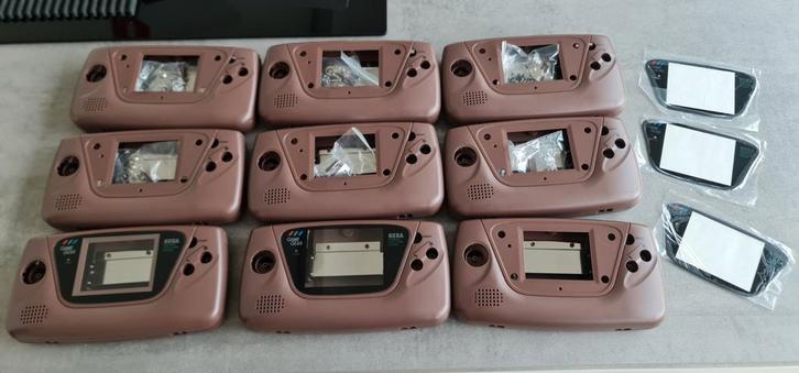 9 Bruine Sega Game Gear Behuizingen - RetroSix, Spelcomputers en Games, Spelcomputers | Sega, Nieuw, Game Gear, Ophalen of Verzenden