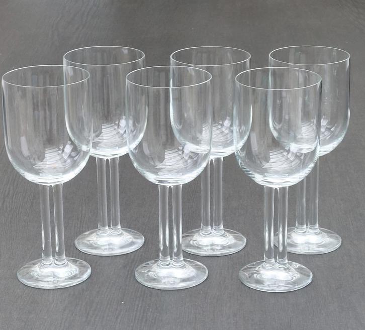 6 Rosenthal Cupola waterglazen dubbele steel (250816), Antiek en Kunst, Antiek | Glas en Kristal, Ophalen of Verzenden