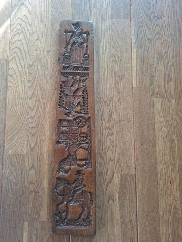 Antieke Speculaasplank met Afbeeldingen beschikbaar voor biedingen