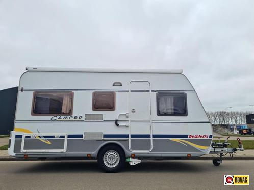 Dethleffs Camper 430 DB, Caravans en Kamperen, Caravans, Bedrijf, Rondzit, Dethleffs, Dwarsbed, Overige, Fietsenrek, Hordeur, Koelkast