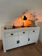 Witte Dressoir met Lades en Deuren, Huis en Inrichting, Ophalen, 150 tot 200 cm, Zo goed als nieuw, Met lade(s)