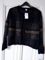 VEST NIEUW MAAT M KLEUR ZWART MET GOUDEN DRAAD, Kleding | Dames, Truien en Vesten, Ophalen of Verzenden, Nieuw, Zwart