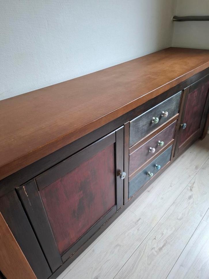 Dressoir met lades en deuren, Huis en Inrichting, Kasten | Dressoirs, Gebruikt, 150 tot 200 cm, 25 tot 50 cm, Met lade(s), Met deur(en)