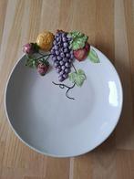 Vintage keramieken schaal 22 cm, Gebruikt, Keramiek, Nvt tweedehands, Ophalen of Verzenden