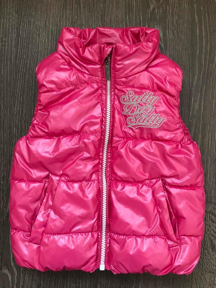 Meisjes bodywarmer roze metallic van Salty Dog mt 98, Kinderen en Baby's, Kinderkleding | Maat 98, Zo goed als nieuw, Meisje, Overige typen