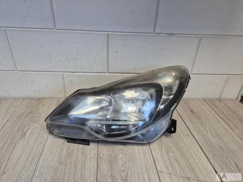 Opel Corsa D 2010 - 2014 koplamp links facelift zwarte inleg, Auto-onderdelen, Verlichting, Opel, Gebruikt, Ophalen of Verzenden