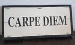 Houten Carpe Diem tekstbord, Ophalen, Gebruikt