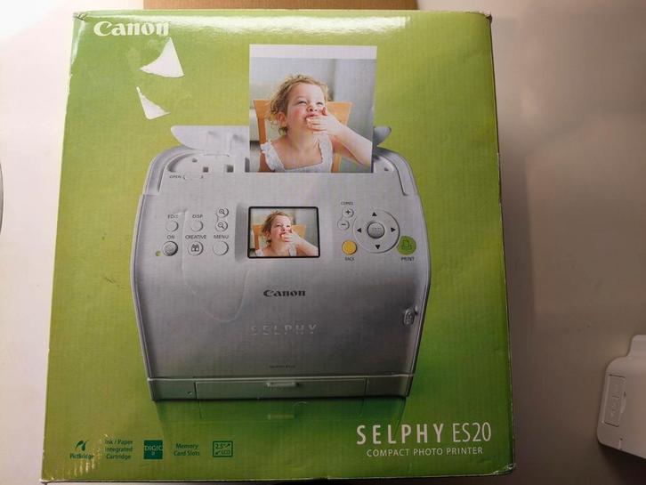 Canon Selphy ES20 Fotoprinter - Compact en Draagbaar, Computers en Software, Printers, Gebruikt, Fotoprinter, Thermo-printer, Kleur printen