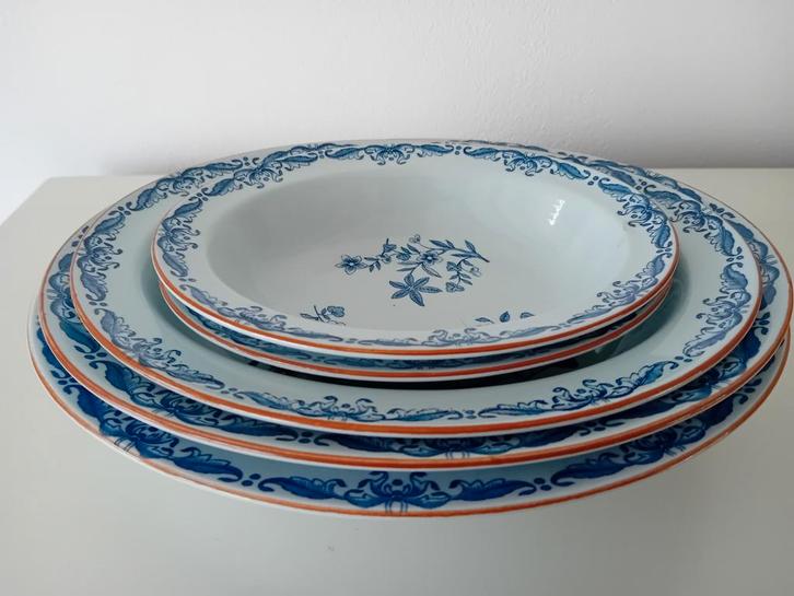 5 ovale diepe serveerschalen Rorstrand Ostindia.
Puntgaaf., Huis en Inrichting, Keuken | Servies, Zo goed als nieuw, Bord(en)