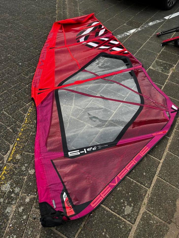 Severne zeilen en rdm masten + cambers, Watersport en Boten, Windsurfen, Zo goed als nieuw, Zeil, 7 m² of meer, Ophalen