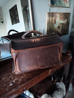 Antiek leren dokterstas. (Groot model)., Antiek en Kunst, Curiosa en Brocante, Ophalen of Verzenden