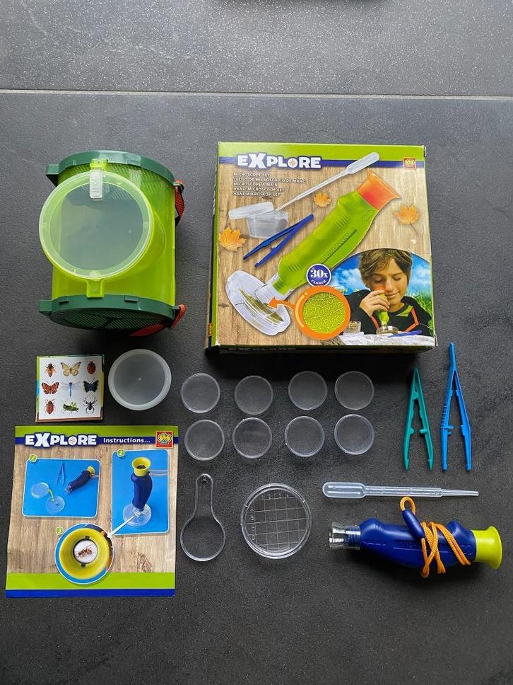 Natuur/insecten explorer met handmicroscoop, Hobby en Vrije tijd, Knutselen, Ophalen of Verzenden