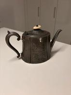 Antieke Tinnen Theepot met Ivoor Accent, Antiek en Kunst, Ophalen