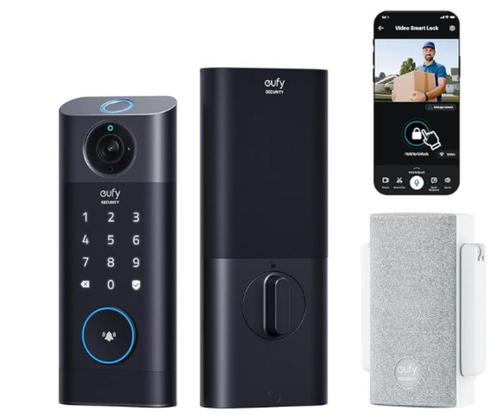 Eufy Security Video Smart Lock. Camera+Doorbell+Fingerprint, Huis en Inrichting, Deurbellen, Nieuw, Draadloos, Ingebouwde camera