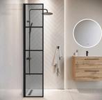 Douche wandje 30x200cm nanoglas ,mat zwart, Ophalen, Zo goed als nieuw, Overige typen, Minder dan 100 cm