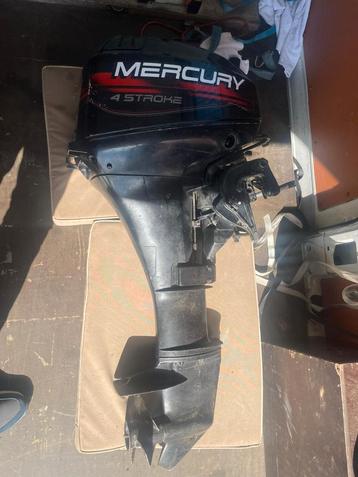 Mercury 9.9 buitenboordmotor op knuppel 4 takt 2005 lang beschikbaar voor biedingen