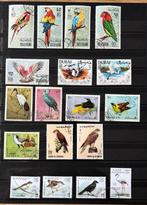 Postzegels vogels wereld, serie en los, oa Cuba, Sri Lanka, Ophalen of Verzenden, Dier of Natuur