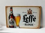 Leffe Blonde Metalen Reclamebord 30 bij 20, Verzamelen, Merken en Reclamevoorwerpen, Ophalen of Verzenden