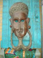 Ghana masker hout uit een stuk gemaakt  afgeprijsd, Ophalen of Verzenden