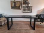 Marmeren Eettafel zwart met Industrieel onderstel, Huis en Inrichting, Tafels | Eettafels, Ophalen, 50 tot 100 cm, Zo goed als nieuw