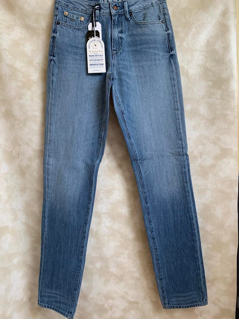 Denham Heidi super gave nieuwe jeans (Maat 25/32), Verzenden, Nieuw, Blauw, W27 (confectie 34) of kleiner