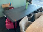 Tafel jiska 250x100 zwart mangohout showroom model hoge kort, Ophalen, 100 tot 150 cm, Vijf personen of meer, Overige vormen