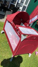 Campingbedje met zonneluifel,aankleedkussen en vliegengaas, Ophalen, Gebruikt, Reisbedje