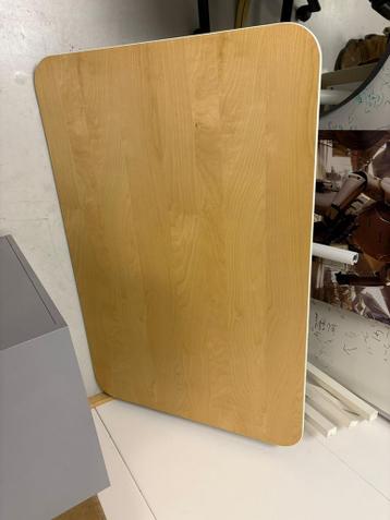 Bureau bekant in hoogte verstelbaar ikea 80 bij 120 cm - afbeelding 3