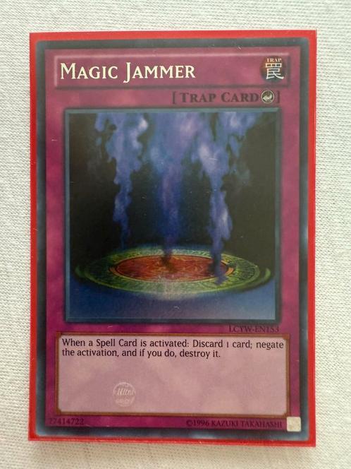 Magic Jammer yugioh Secret Rare, Hobby en Vrije tijd, Verzamelkaartspellen | Yu-gi-Oh!, Nieuw, Losse kaart, Foil, Verzenden