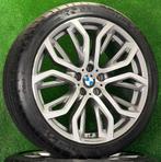 Originele 21 inch BMW style 375 velgen met banden X5 X6 F15, Auto-onderdelen, Banden en Velgen, Gebruikt, 285 mm, Banden en Velgen