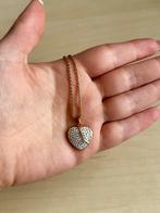 Ketting met hart Rosegoud, Sieraden, Tassen en Uiterlijk, Overige materialen, Nieuw, Ophalen of Verzenden, Roze