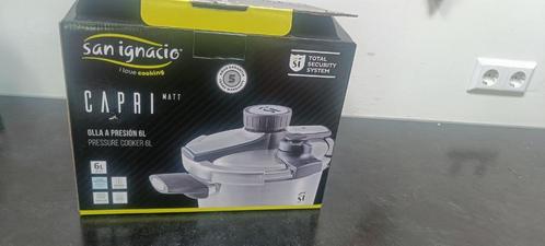 San Ignacio snelkook pan RVS, Huis en Inrichting, Keuken | Potten en Pannen, Nieuw, Kookpan of Snelkookpan, Rvs, Inductieplaat
