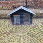 Waterdicht hondenhok met 2 ingangen en zinken dak., Ophalen, 65 tot 100 cm, Hondenhok, 110 cm of meer