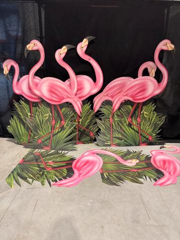 Flamingo's op Forex - 1,80m - Decoratie beschikbaar voor biedingen