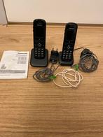 set van 2 panosonic draadlose dect telefoon, Telecommunicatie, Vaste telefoons | Handsets en Draadloos, Ophalen of Verzenden, Zo goed als nieuw