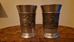 Twee tinnen bekers, Antiek en Kunst, Antiek | Tin, Ophalen of Verzenden