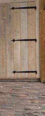 Nieuwe zwarte smeedijzeren geheng / scharnier 63 cm lang., Ophalen of Verzenden, Nieuw