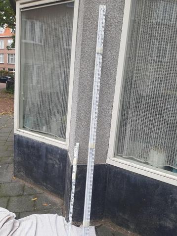 Element wandrail dubbel wit 206 cm, en steunen beschikbaar voor biedingen