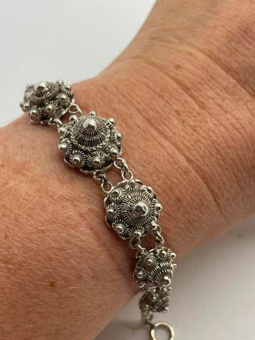 Z697 Prachtige zilveren armband zeeuwse knoop beschikbaar voor biedingen
