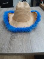 Sombrero met blauwe rand, Ophalen of Verzenden, Zo goed als nieuw, One size fits all, Hoed