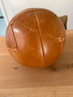 Vintage, echt zware antieke? leren medicijnbal, bal, Ophalen of Verzenden, Gebruikt