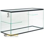 Glazen hamsterhok incl. accessoires., Zo goed als nieuw, Hok, 75 tot 110 cm, Ophalen